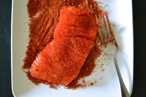 salmon bbq raw