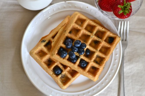 paleo waffles above