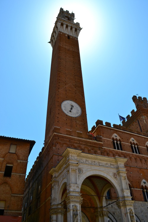 Siena's plaza tower.